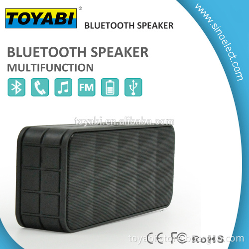 Portable Multifunction Bluetooth Speaker with matt black surface Stereo sound ,TF card and Hands free from Mobile phone
